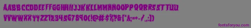 Vorvolakaacad Font – Purple Fonts on Gray Background