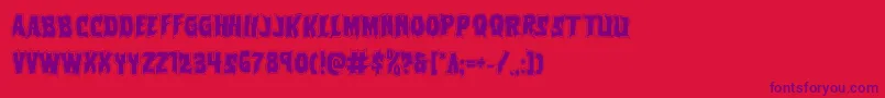 Vorvolakaacad Font – Purple Fonts on Red Background