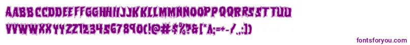 Vorvolakaacad Font – Purple Fonts on White Background