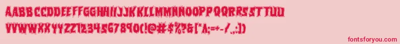 Vorvolakaacad Font – Red Fonts on Pink Background