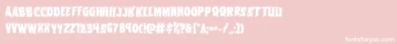 Vorvolakaacad Font – White Fonts on Pink Background