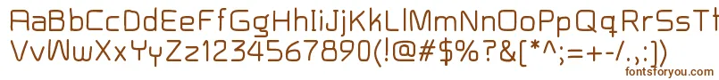 Шрифт Baron – коричневые шрифты на белом фоне
