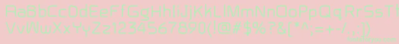 Baron Font – Green Fonts on Pink Background