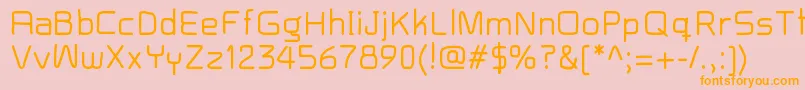 Baron Font – Orange Fonts on Pink Background