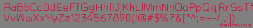Baron Font – Red Fonts on Gray Background