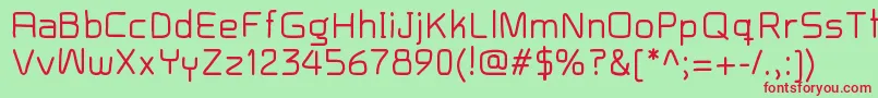 Baron Font – Red Fonts on Green Background