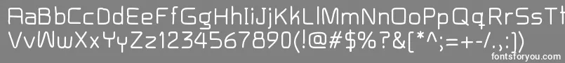 フォントBaron – 灰色の背景に白い文字