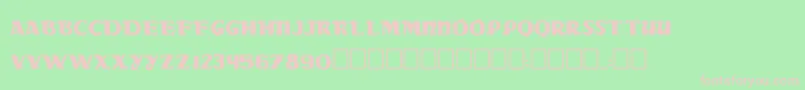 Dsradac Font – Pink Fonts on Green Background
