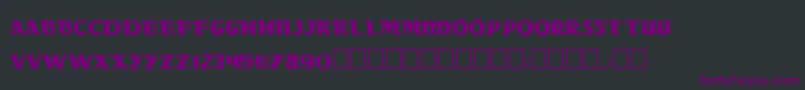 Dsradac Font – Purple Fonts on Black Background