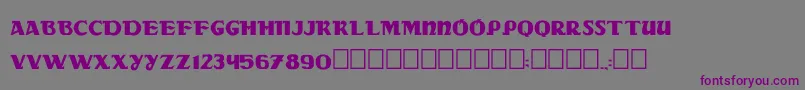 Dsradac Font – Purple Fonts on Gray Background