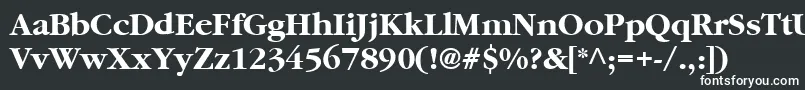 Garamb Font – White Fonts on Black Background
