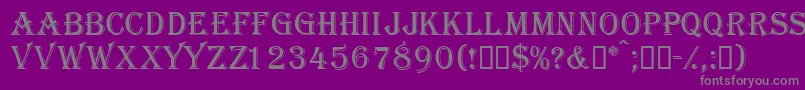 fuente Gazettecapsssk – Fuentes Grises Sobre Fondo Morado