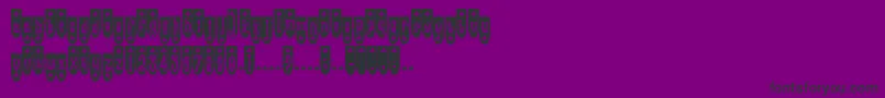 Popsp Font – Black Fonts on Purple Background