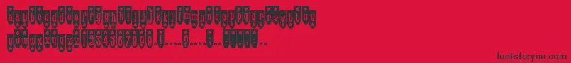 Popsp Font – Black Fonts on Red Background