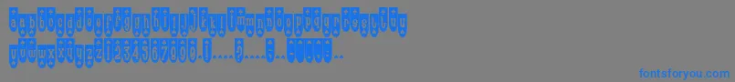 Popsp Font – Blue Fonts on Gray Background