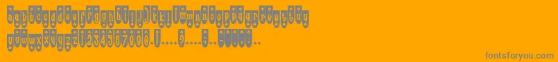 Popsp Font – Gray Fonts on Orange Background