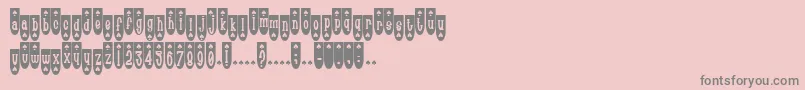 Popsp Font – Gray Fonts on Pink Background