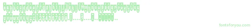 Popsp Font – Green Fonts on White Background