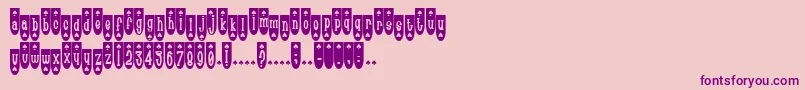 Popsp-Schriftart – Violette Schriften auf rosa Hintergrund