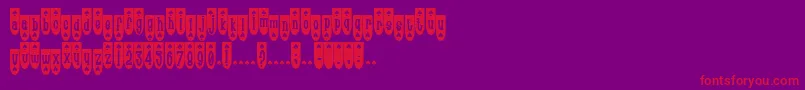 Popsp Font – Red Fonts on Purple Background