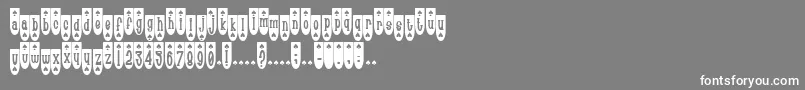 フォントPopsp – 灰色の背景に白い文字