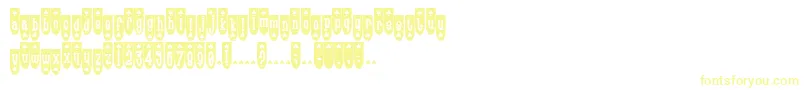 Popsp Font – Yellow Fonts on White Background