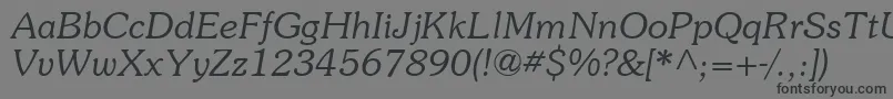 Souviei Font – Black Fonts on Gray Background