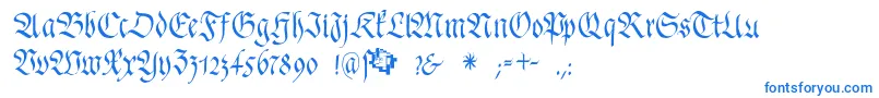 FrakturafonteriaSlim Font – Blue Fonts