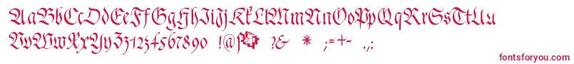 FrakturafonteriaSlim Font – Red Fonts