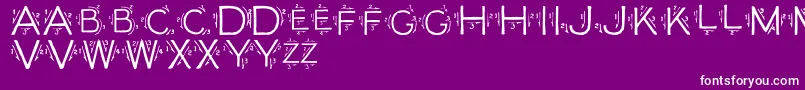 SingleStroke Font – White Fonts on Purple Background