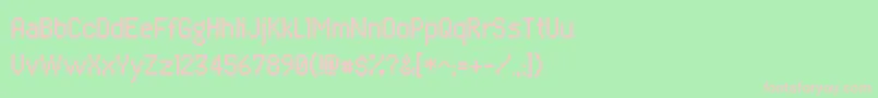 AlgolrgRegular Font – Pink Fonts on Green Background