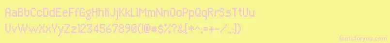 AlgolrgRegular Font – Pink Fonts on Yellow Background