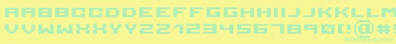 More about Serious 3b Font Serious 3b Font – Green Fonts on Yellow Background