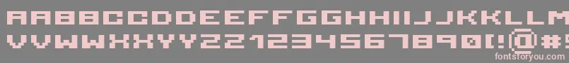 More about Serious 3b Font Serious 3b Font – Pink Fonts on Gray Background