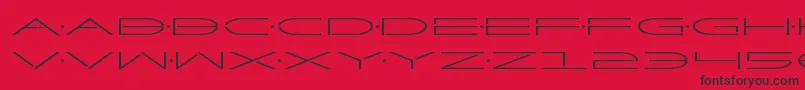 フォントFactorexpand – 赤い背景に黒い文字