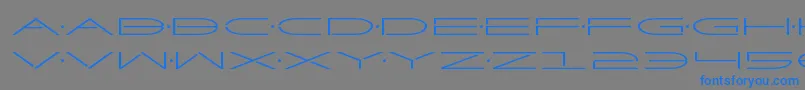 Factorexpand Font – Blue Fonts on Gray Background