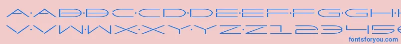 Factorexpand Font – Blue Fonts on Pink Background