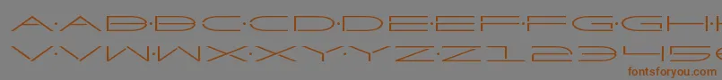 Factorexpand Font – Brown Fonts on Gray Background
