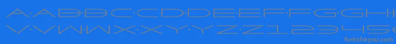 Factorexpand Font – Gray Fonts on Blue Background