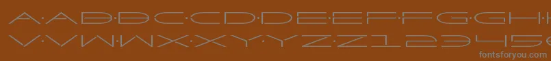 Factorexpand Font – Gray Fonts on Brown Background