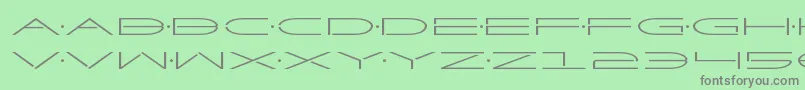 Factorexpand Font – Gray Fonts on Green Background