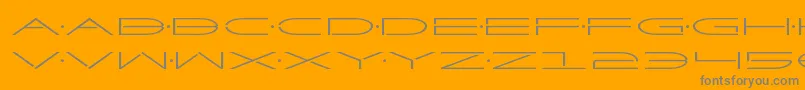 Factorexpand Font – Gray Fonts on Orange Background