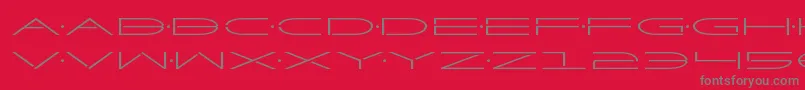 Factorexpand Font – Gray Fonts on Red Background