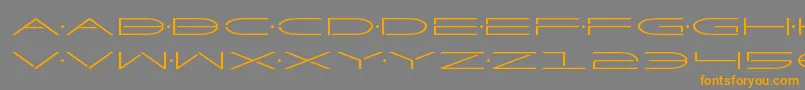 Factorexpand Font – Orange Fonts on Gray Background