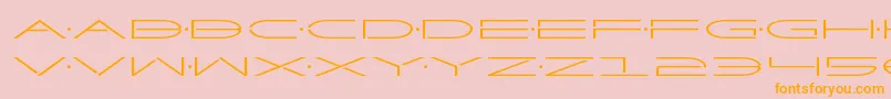 Factorexpand Font – Orange Fonts on Pink Background