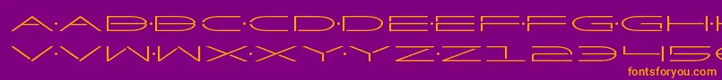Factorexpand Font – Orange Fonts on Purple Background