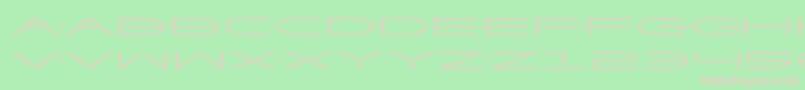 Factorexpand Font – Pink Fonts on Green Background