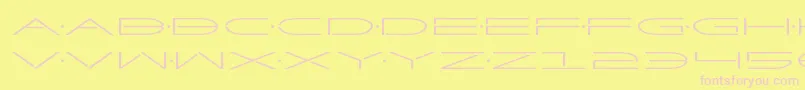 Factorexpand Font – Pink Fonts on Yellow Background