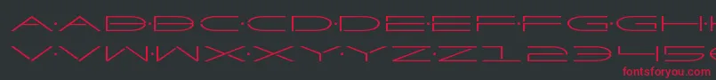 Factorexpand Font – Red Fonts on Black Background