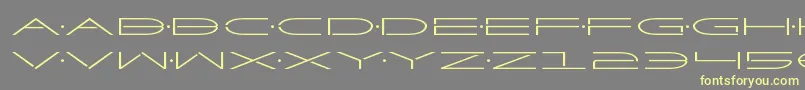 Factorexpand Font – Yellow Fonts on Gray Background